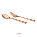 ست قاشق و چنگال مسی کد 7550119